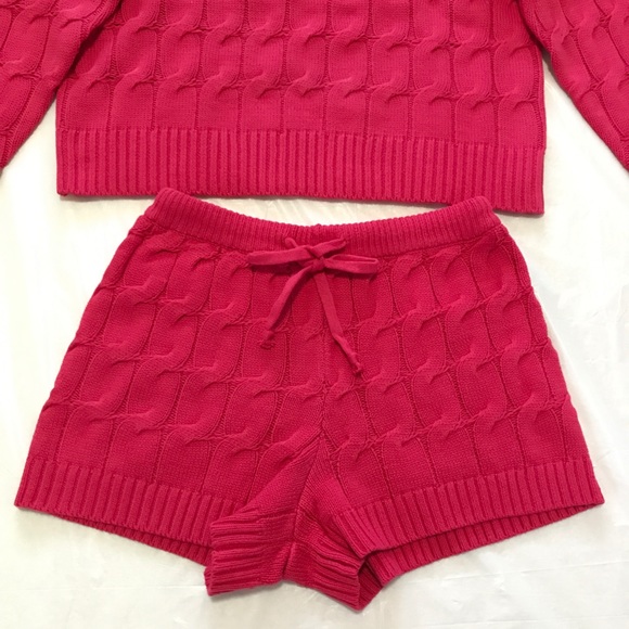 SATURDAY SUNDAY Cable Knit Sweater & Shorts Set - Picture 9 of 14